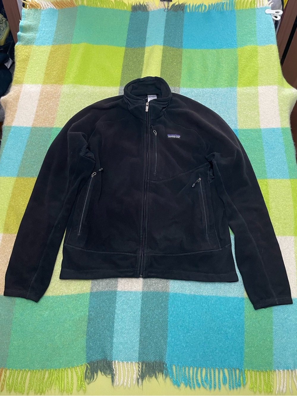 Vintage Patagonia Regulator R4 Black Full Zip Fleece Jacket Men’s